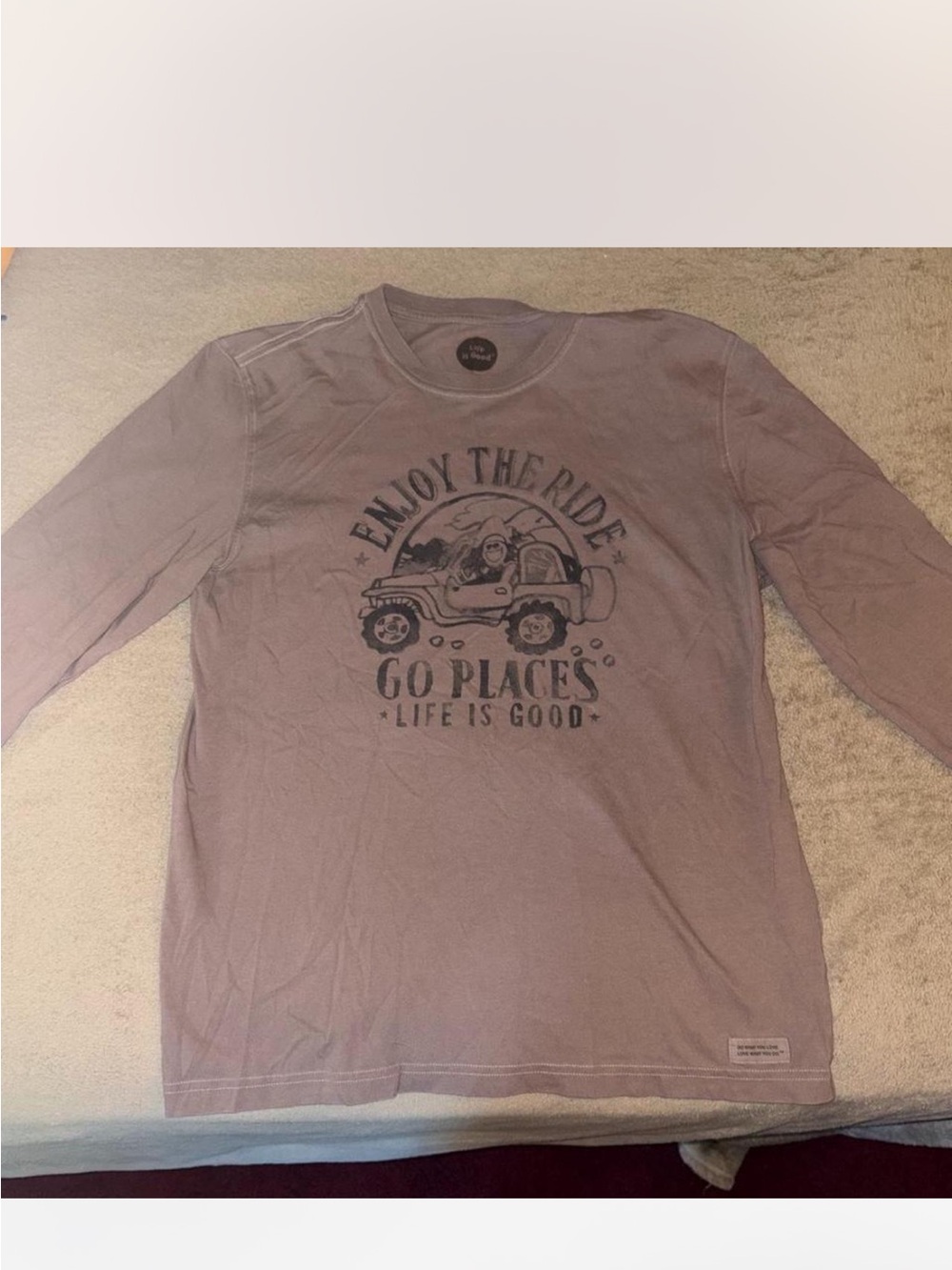 Life Is Good Rose Dusty Mauve Graphic Tee